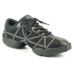 Danssneakers Streetdance Zumba - Splitzool - Zwart/Zilver - Grote Maten - Capezio Web DS19A