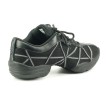 Danssneakers Streetdance Zumba - Splitzool - Zwart/Zilver - Grote Maten - Capezio Web DS19A