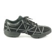 Danssneakers Streetdance Zumba - Splitzool - Zwart/Zilver - Grote Maten - Capezio Web DS19A