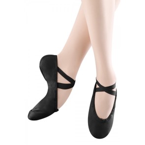 Bloch Pump S0277 Splitzool Canvas Zwarte Balletschoen voor Kinderen Uitverkoop
