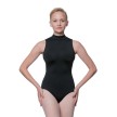 Balletpakje met gesloten halslijn - Open ronde rug - Sluiting in nek - Microvezel - Voor dames - Lulli LUB226