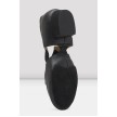 Bloch ES0410L elastosplit griekse sandaal suede zool zwart
