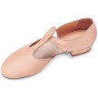 Bloch S0407L griekse sandaal met hak roze elastische sluiting 