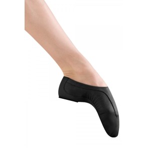 Lage jazzschoenen van neopreen en leer - Splitzool - Zwart en suntan - Bloch S0470L