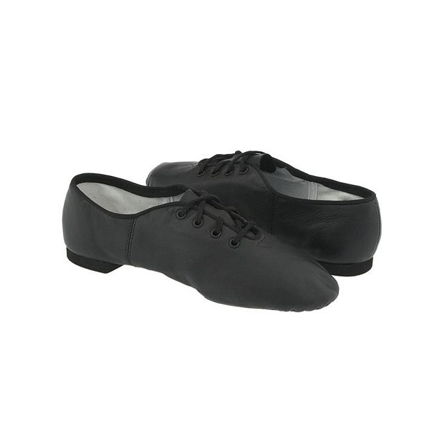 Leren jazzschoenen - Gemiddelde en wijde breedtemaat - Splitzool - Zwart, wit en huidskleur - Capezio UCG02