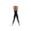Capezio CC820 dames camisole dunne bandjes lage rug zwart voorkant