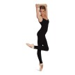 Capezio CC820 dames solotard zonder mouwen en verstelbare bandjes zwart voorkant