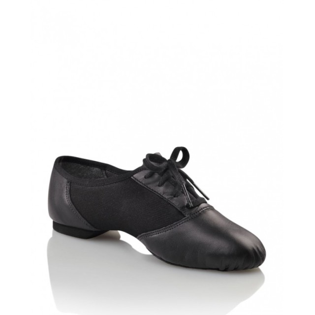 Zwarte jazzschoenen - Grote maten - Vetermodel - Suede splitzool - Capezio U458