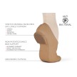 Huidskleur jazzschoen voor dames MDM MJ330