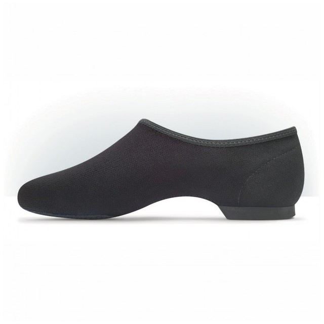 Jazzschoen van elastisch canvas - Zwart of huidskleur - MDM MJ330 Curve