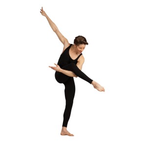 Capezio Mens Footless Tank Unitard CC821 zwart
