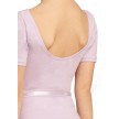 Capezio CAD400C Kinderballetpakje met Korte Mouwen en Tailleband lila