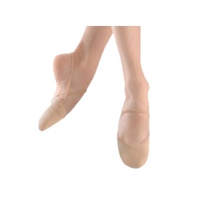 Dansvoetjes voor contemporary - Ritmisch gymnastiek - Elastiek om de hiel - Suède - Bloch Vantage SO618