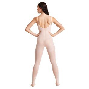 Capezio 1818 Ultra Zachte Volledige Body met spaghettibandjes huidkleurige basis ondergoed