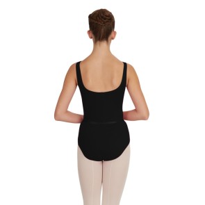 Capezio Dames balletpak met tailleband - Pinch aan de voorkant - Brede schouderbandjes - CAD201 met een half open rug