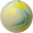 Pastorelli metallic geel en licht blauw gemarmerd ritmisch gymnastiek bal