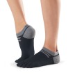 ToeSox Mediumweight No Show sportsokken met teentjes zwart
