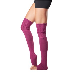ToeSox Sasha hoge beenwarmer gesloten hiel 86 centimeter hard roze 