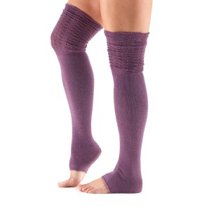 ToeSox Sasha hoge beenwarmer gesloten hiel 86 centimeter paars
