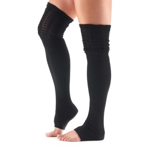 ToeSox Sasha hoge beenwarmer gesloten hiel 86 centimeter zwart