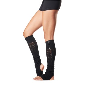 Kniehoge beenwarmers - Onesize - Zwart - Mulberry - 55CM - Katoen/Elastaan - ToeSox Taya Leg Warmer