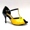 Lidmag Vernice Giallo/Nero Salsa LM 6/98 Dansschoenen