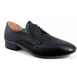 Merlet Zephir Zwarte Lederen Dansschoenen met Veters voor Heren