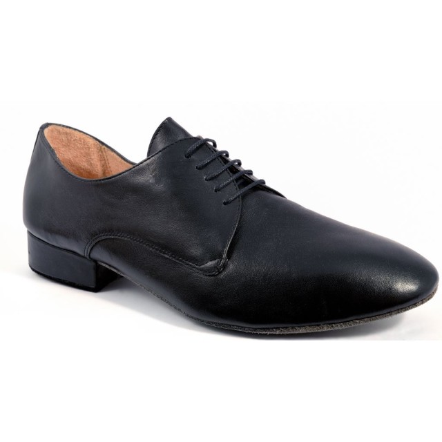 Merlet Zephir Zwarte Lederen Dansschoenen met Veters voor Heren