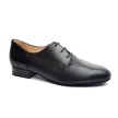 Merlet Herold Zwart Lederen Heren Dansschoenen met 2,5CM Hak