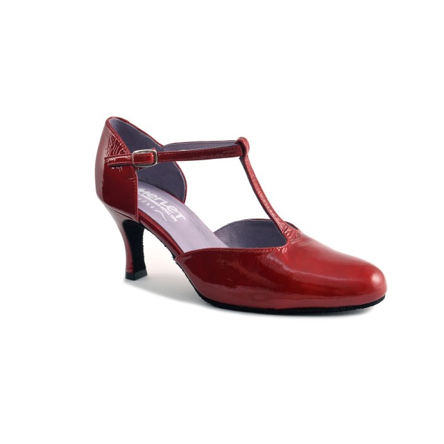 Merlet Nina Rode Lakleren Dansschoen met 6,5CM Hak voor Dames