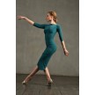 Studio Moscow SM8019 Smaragdgroene Tangojurk met Boothals
