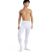 Capezio MT11 Balletlegging Heren Maillot met Voet Wit comfortabel