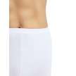 Capezio MT11 Balletlegging Heren Maillot met Voet Wit met een fijne tailleband
