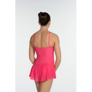 Artiligne Dames balletpak met rokje Julia felroze rug