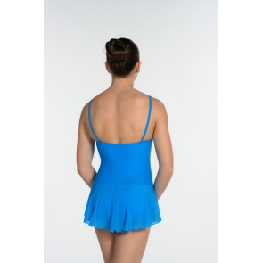 Artiligne Dames balletpak met rokje Julia blauw achter