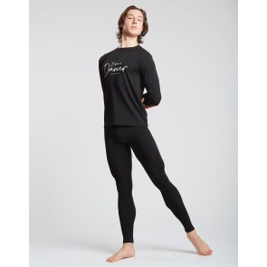 Temps Danse Herenshirt Orchis I Am zwart voorkant