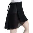 Capezio Georgette Long Wrap Skirt N276 zwart