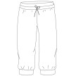 Temps Danse Dames Bamboo crop Pants Bakara teken