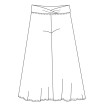 Temps Danse Dames Divided Skirt Banskia teken