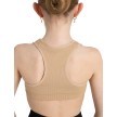 Capezio Naadloze Racerback Sport Bra Meisjes beige