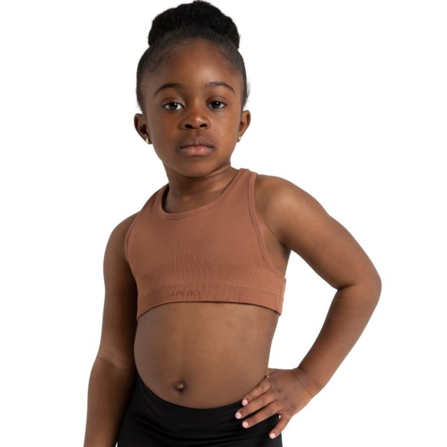Capezio Naadloze Racerback Sport Bra Meisjes mokka
