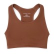 Capezio Naadloze Racerback Sport Bra Meisjes mokka met dunne schouderbandjes