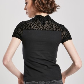 Urban Classics TB3752 Dames T-shirt met Panterprint Achterkant