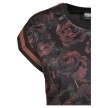 Urban Classics TB2860 Dames Top met Rozen Print Mouw