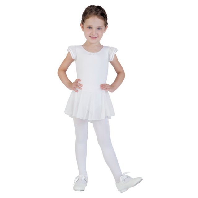 Capezio 3973C wit kinderballetpakje met rokje 
