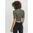 Urban Classics Ladies Cropped Turtleneck Tee