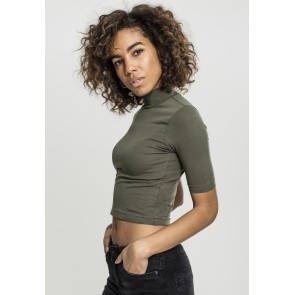 Urban Classics Ladies Cropped Turtleneck Croptop