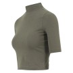 Urban Classics Vrouwen Cropped Turtleneck Tee