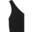 Urban Classics Ladies Asymetric Lurex Top 2 Pack Zilver / Zwart