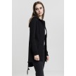 Urban Classics Dames Sweat Parka Zwart zijkant